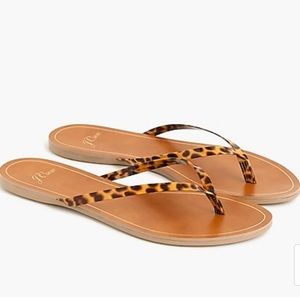 🆕J. Crew Capri Leather Sandals in Tortoise